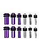 Multi-Pack Purple and Silver Plugs 12 Pack