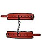 Crimson Furry Handcuffs - Pleasure Bound