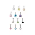 Multi-Pack CZ Pronged Nose Pins 12 Pack - 20 Gauge at Spencer's