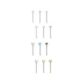 Multi-Pack CZ Pronged Nose Pins 12 Pack - 20 Gauge at Spencer's