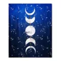 Celestial Moon Phase Fleece Blanket at Spencer's
