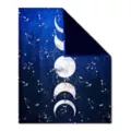 Celestial Moon Phase Fleece Blanket at Spencer's