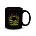 Ray of Fucking Sunshine Black Light Coffee Mug - 20 oz. at Spencer's