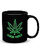 Good Vibes Weed Leaf Black Light Coffee Mug - 20 oz.
