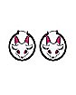 Demon Goat Hoop Earrings - 18 Gauge