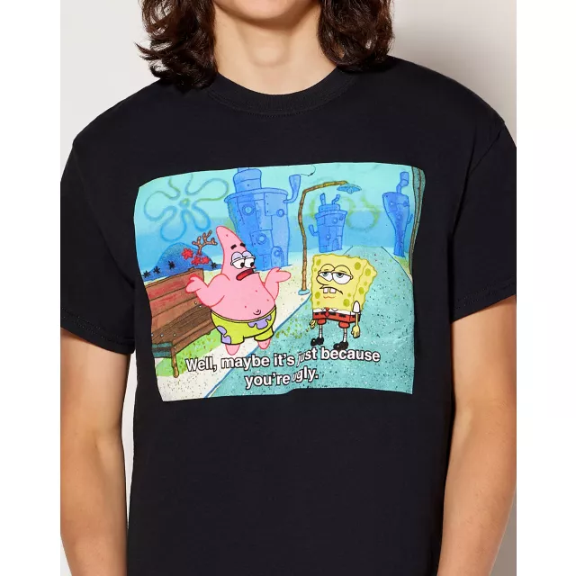 SpongeBob SquarePants You re Ugly Meme T Shirt Medium by Spencer s