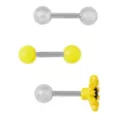 Multi-Pack Sunflower Cartilage Barbells 3 Pack - 16 Gauge at Spencer's