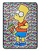 Bart Simpson Fleece Blanket - The Simpsons