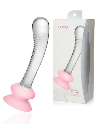 Plunge Glass Dildo with Removable Suction Cup 7.1 Inch – Oona