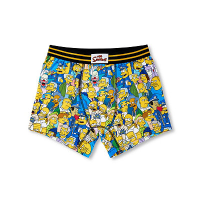 The Simpsons All Springfield Characters Swag Boxer Briefs-Large
