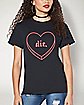 Heart Die T Shirt