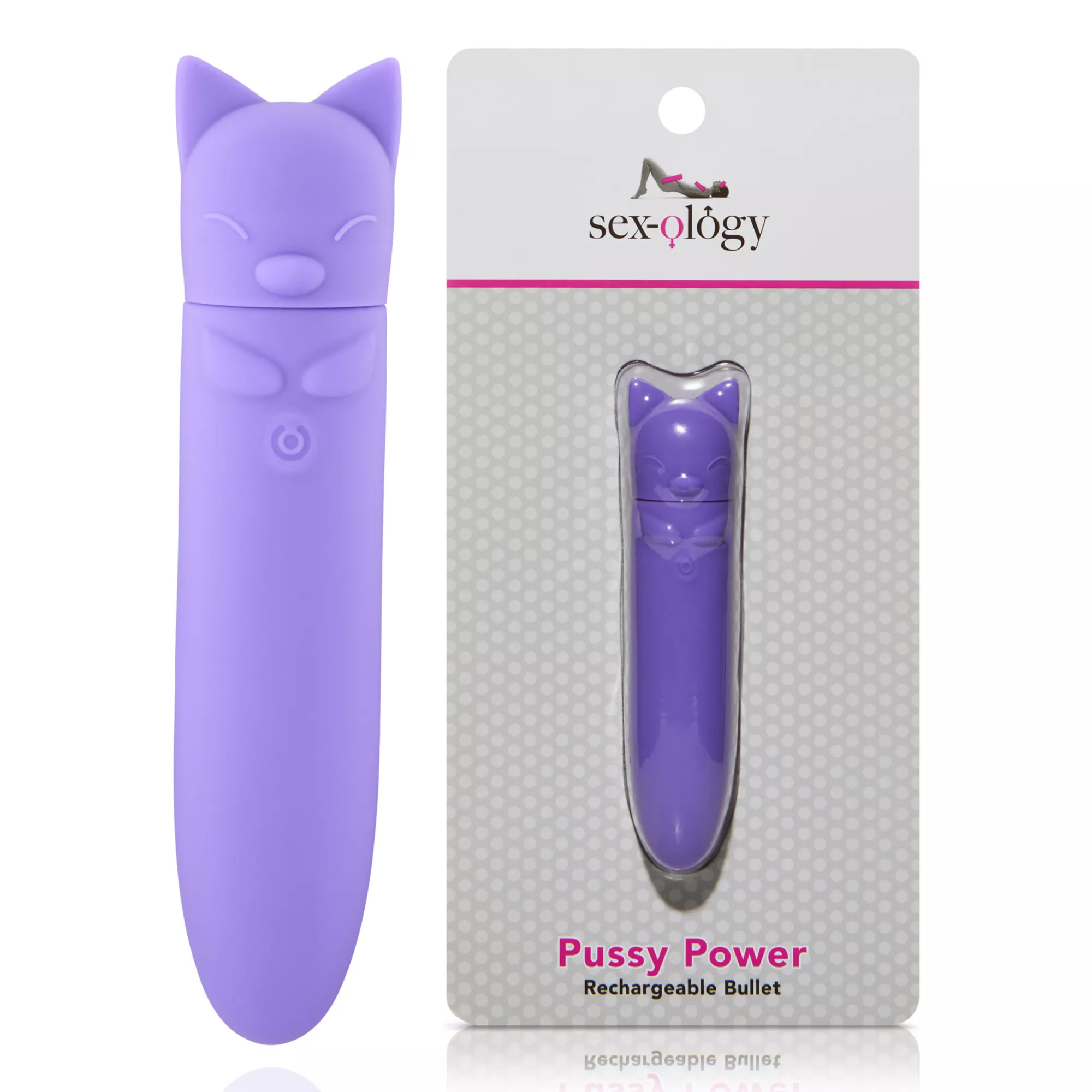 Pussy Power 8-Function Rechargeable Waterproof Bullet Vibrator 5.3 Inch - Sexology at Spencer's