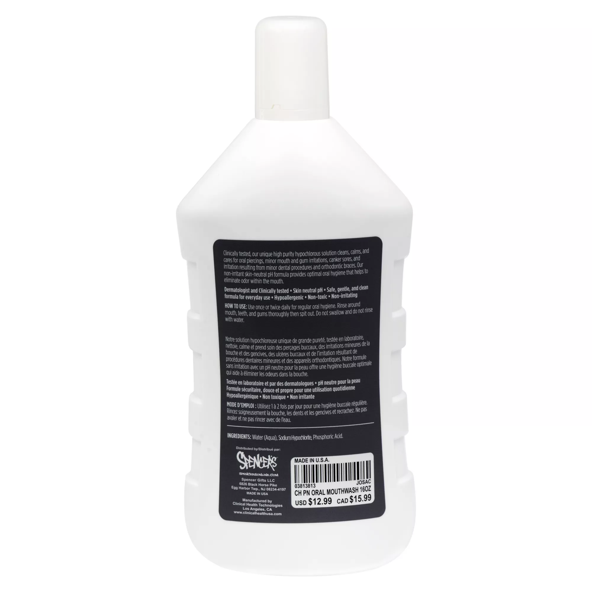 Pierced Nation Oral Piercing Cleanser and Aftercare Mouthwash - 16 oz. at Spencer's