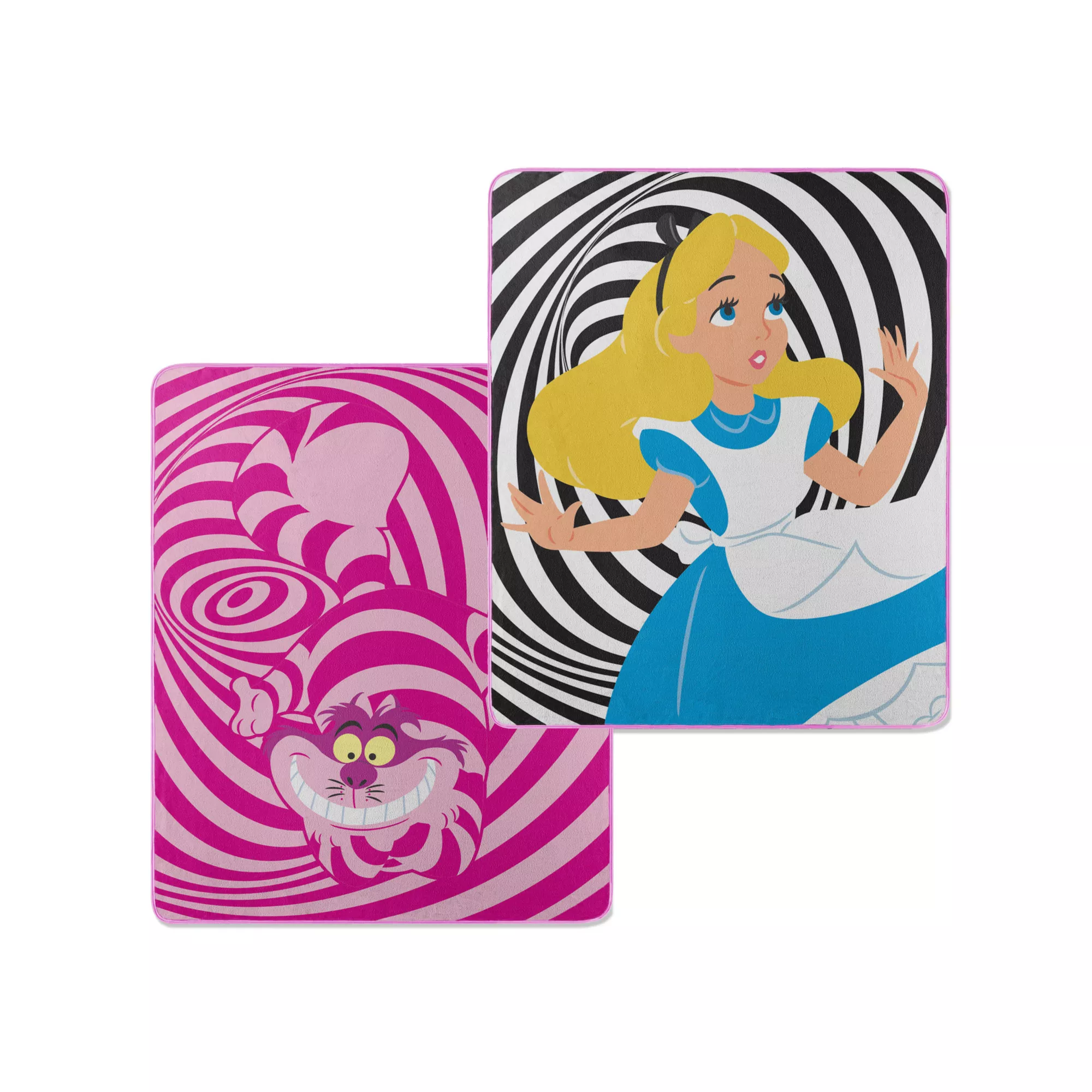 Cheshire Cat Alice in Wonderland Reversible Fleece Blanket at Spencer's