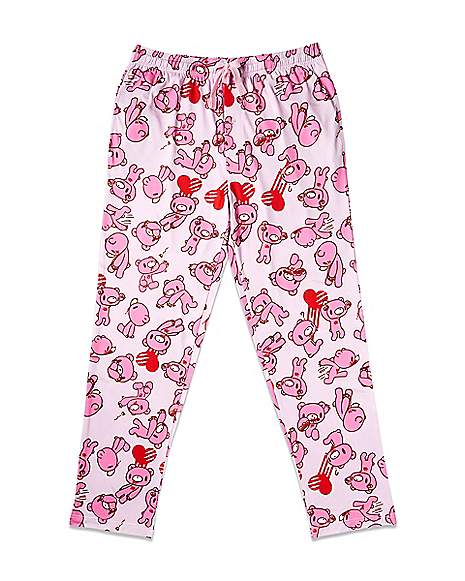 Gloomy Bear Heart Print Lounge Pants - Spencer's