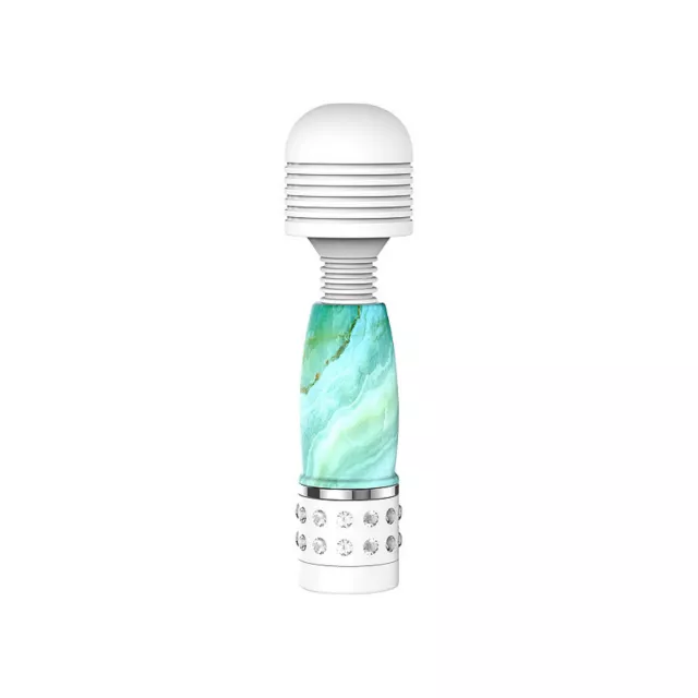 Mini Diamond Wand Massager Marble Teal - 4 Inch at Spencer's