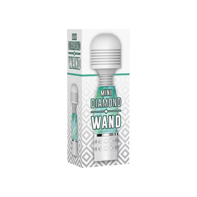 Mini Diamond Wand Massager Marble Teal - 4 Inch at Spencer's
