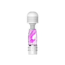 Mini Diamond Wand Massager Marble Purple - 4 Inch at Spencer's