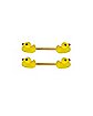 Yellow Duck Nipple Barbells - 14 Gauge