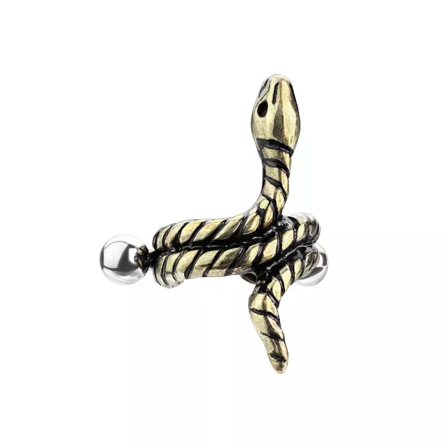 Coiled Snake Helix Cuff - 16 Gauge at Spencer's