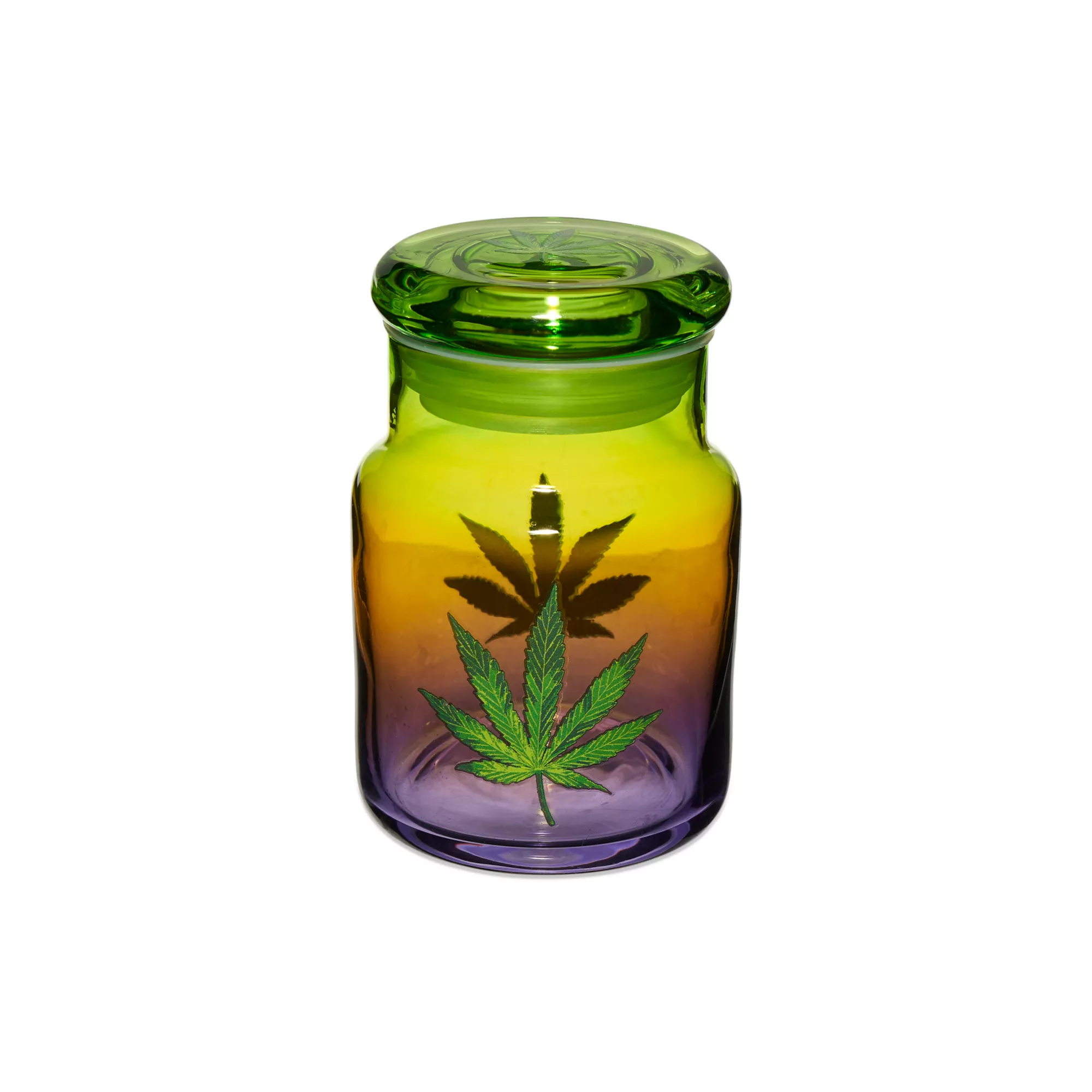 Ombre Weed Leaf Stash Jar and Ashtray Set - 4.6 oz at Spencer's