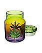 Ombre Weed Leaf Stash Jar and Ashtray Set - 4.6 oz