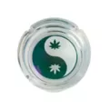 Yin Yang Weed Leaf Stash Jar and Ashtray Set at Spencer's