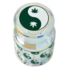 Yin Yang Weed Leaf Stash Jar and Ashtray Set at Spencer's