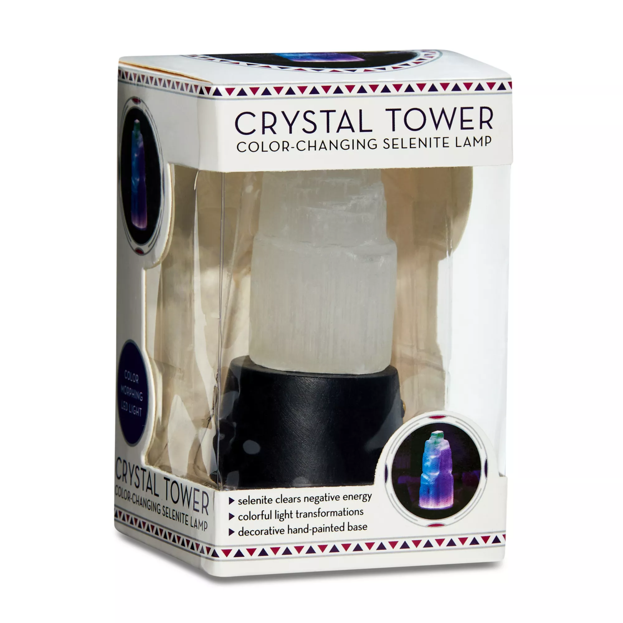 Crystal Tower Color Changing Selenite Lamp at Spencer's