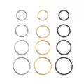 Multi-Pack Multi-Color Hoop Nose Rings 12 Pack - 20 Gauge at Spencer's