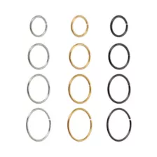 Multi-Pack Multi-Color Hoop Nose Rings 12 Pack - 20 Gauge at Spencer's