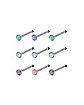Multi-Pack Multi-Color Round Nose Pins 9 Pack - 20 Gauge