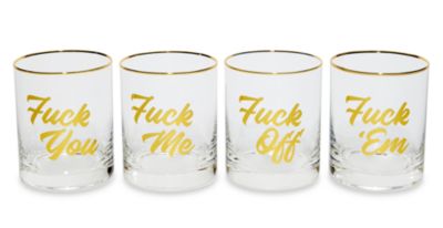 Fuck Glasses 4 Pack - 14 oz.