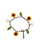 Sunflower Daisy Charm Bracelet