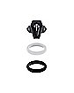 Multi-Pack Coffin and Black and White Rings 3 Pack