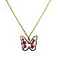Pressed Flower Butterfly Necklace
