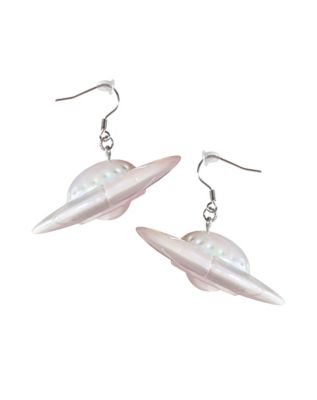 Oona Hook Earrings - WHITE/SPACE