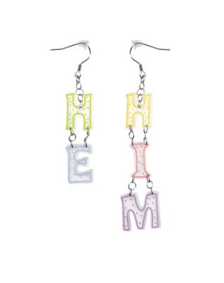 He/Him Pronoun Dangle Earrings