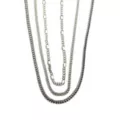 Multi-Pack Figaro Curb and Snake Chain Necklaces 3 Pack at Spencer's