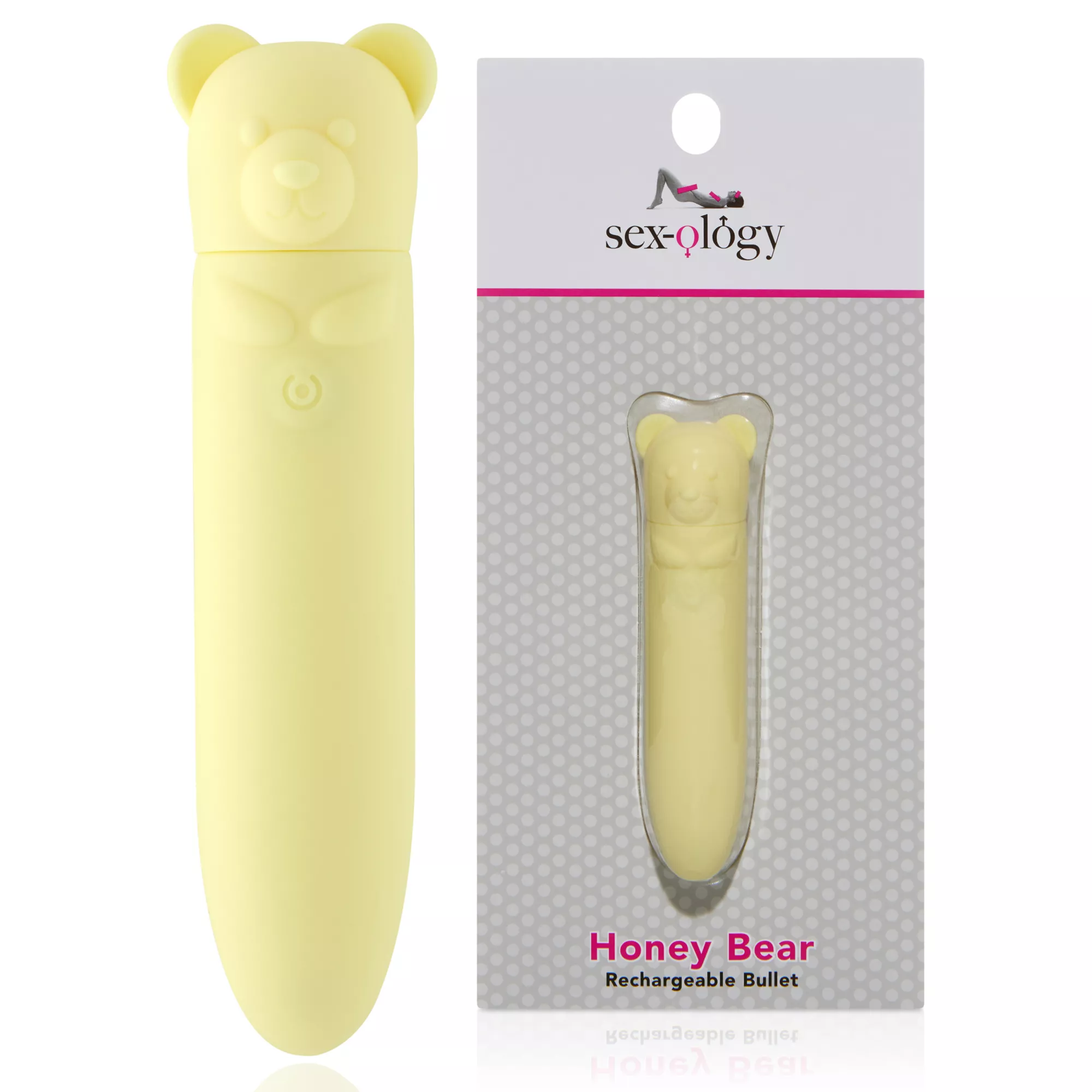 Honey Bear 8-Function Rechargeable Waterproof Bullet Vibrator 5.3 Inch - Sexology at Spencer's