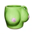 Alien Boobs Molded Coffee Mug - 32 oz. at Spencer's