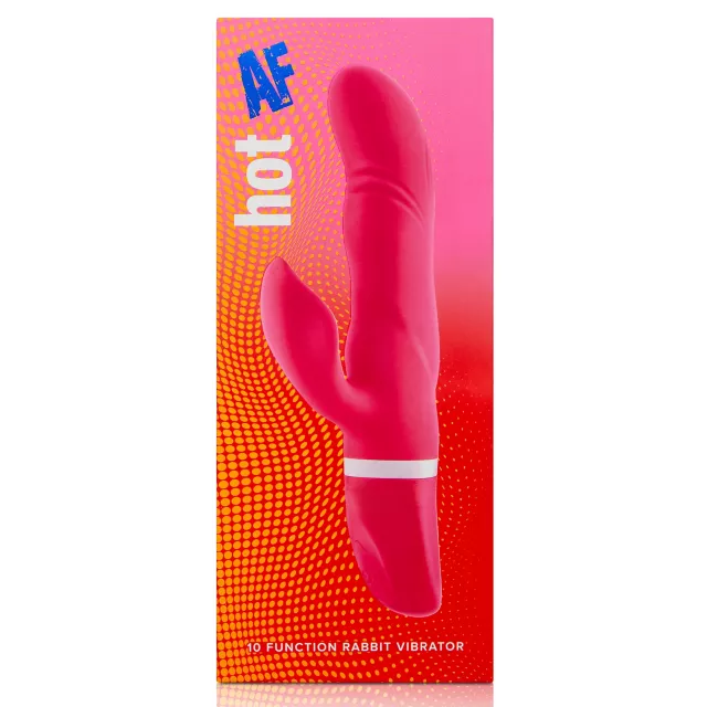 Red Hot AF 10-Function Waterproof Rabbit Vibrator - 9 Inch at Spencer's
