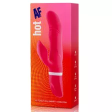 Red Hot AF 10-Function Waterproof Rabbit Vibrator - 9 Inch at Spencer's