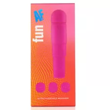 Fun AF Pink Waterproof Interchangeable Massager - 4 Inch at Spirit Halloween