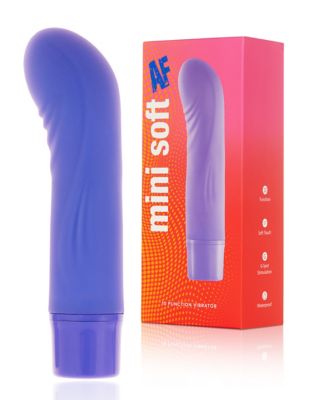 Mini Soft AF Purple 10-Function Waterproof G-Spot Vibrator - 5.5 Inch -  Spencer's
