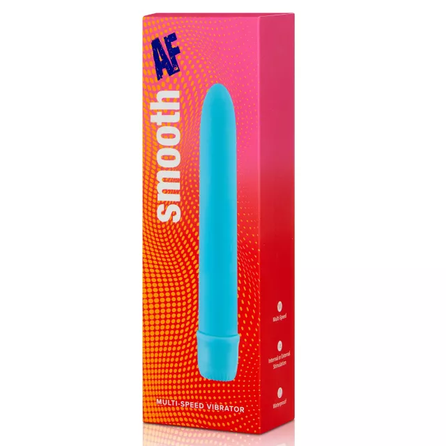 Smooth AF Blue Multi-Speed Vibrator - 7 Inch at Spencer's
