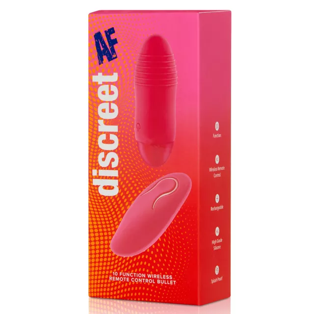 Discreet AF 10-Function Rechargeable Bullet Vibrator - 3.3 Inch at Spencer's