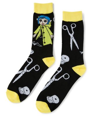 Coraline Doll Crew Socks