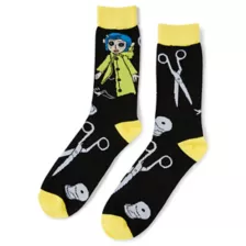 Coraline Doll Crew Socks at Spencer's