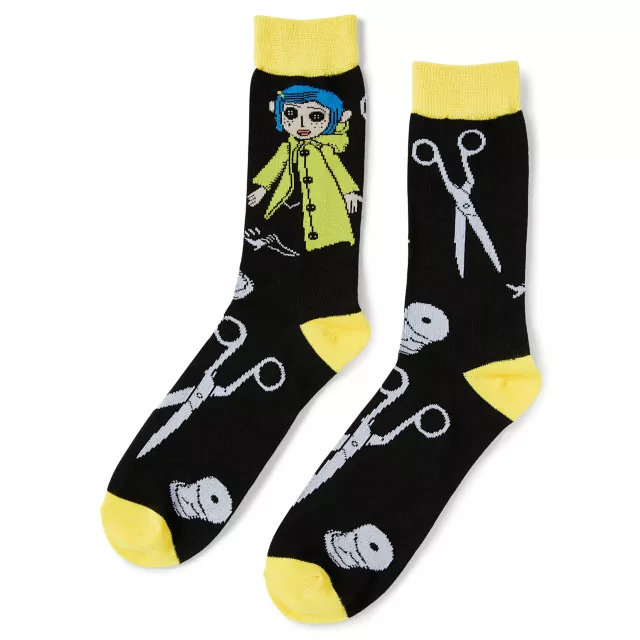 Coraline Doll Crew Socks at Spencer's